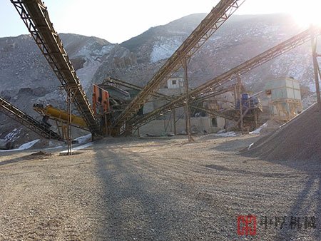 河南衛輝時產100噸石料機制砂生產線