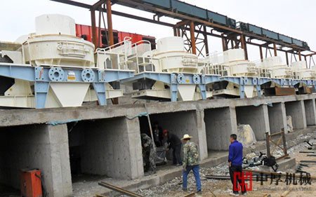 廣東惠州沖擊式制砂機現場